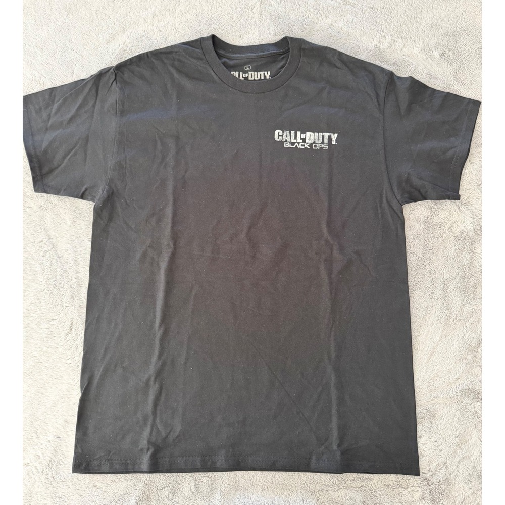 NWOT Call of Duty Black Ops III 3 Graphic Tee Mens Large Black Activision Gaming